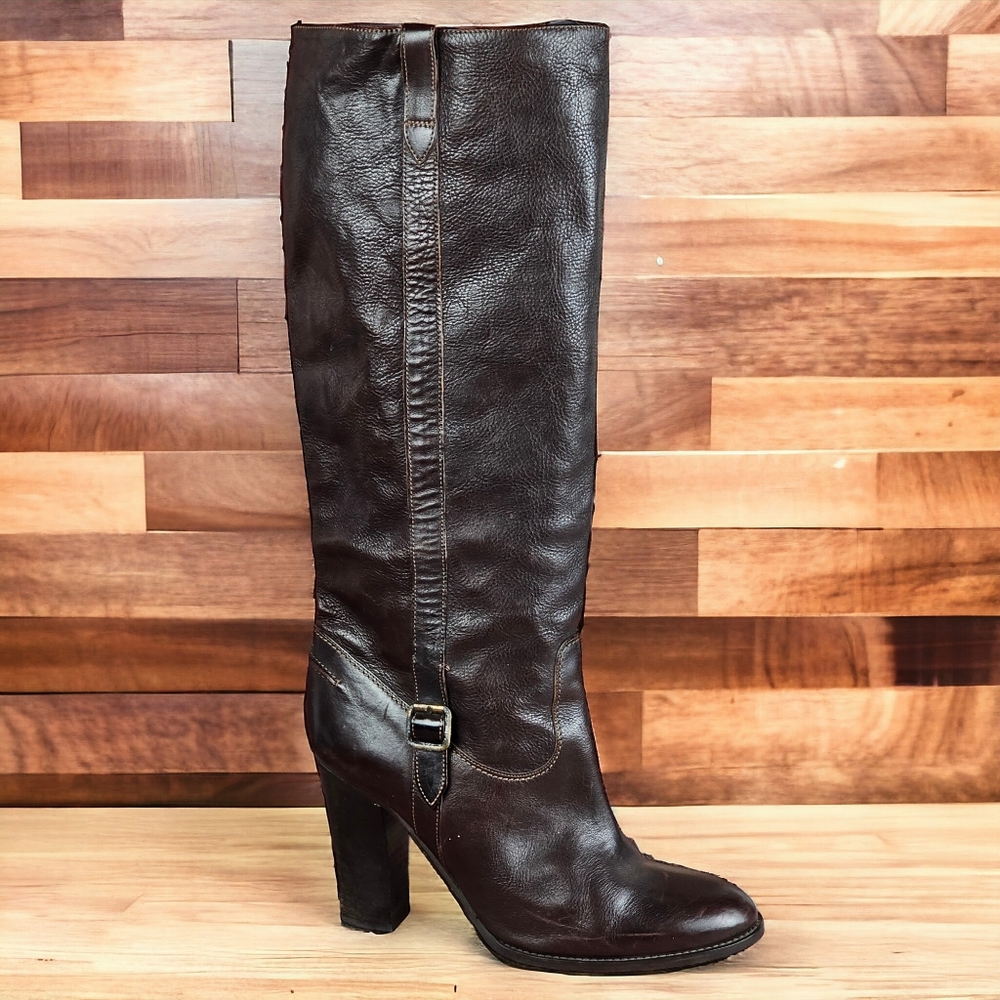 J. Crew Dark Brown Heeled Boots